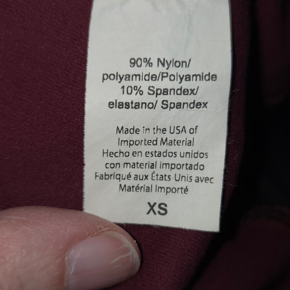 Beyond Yoga Leggings Womens XS Burgundy Black Colorblock High Waisted SP3401 - Picture 5 of 10
